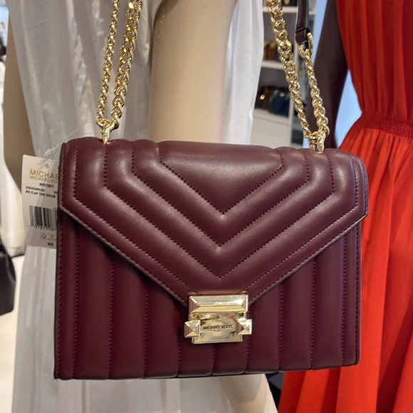 Michael Kors Whitney Medium Quilted Shoulder Crossbody Bag
Oxblood 
NWT - Picture 6 of 16